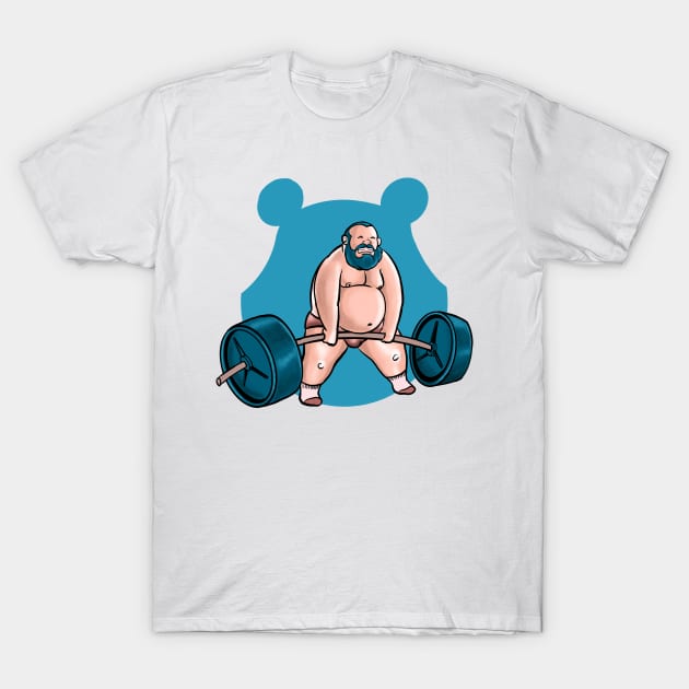 Deadlift Bear T-Shirt by MagentaBear